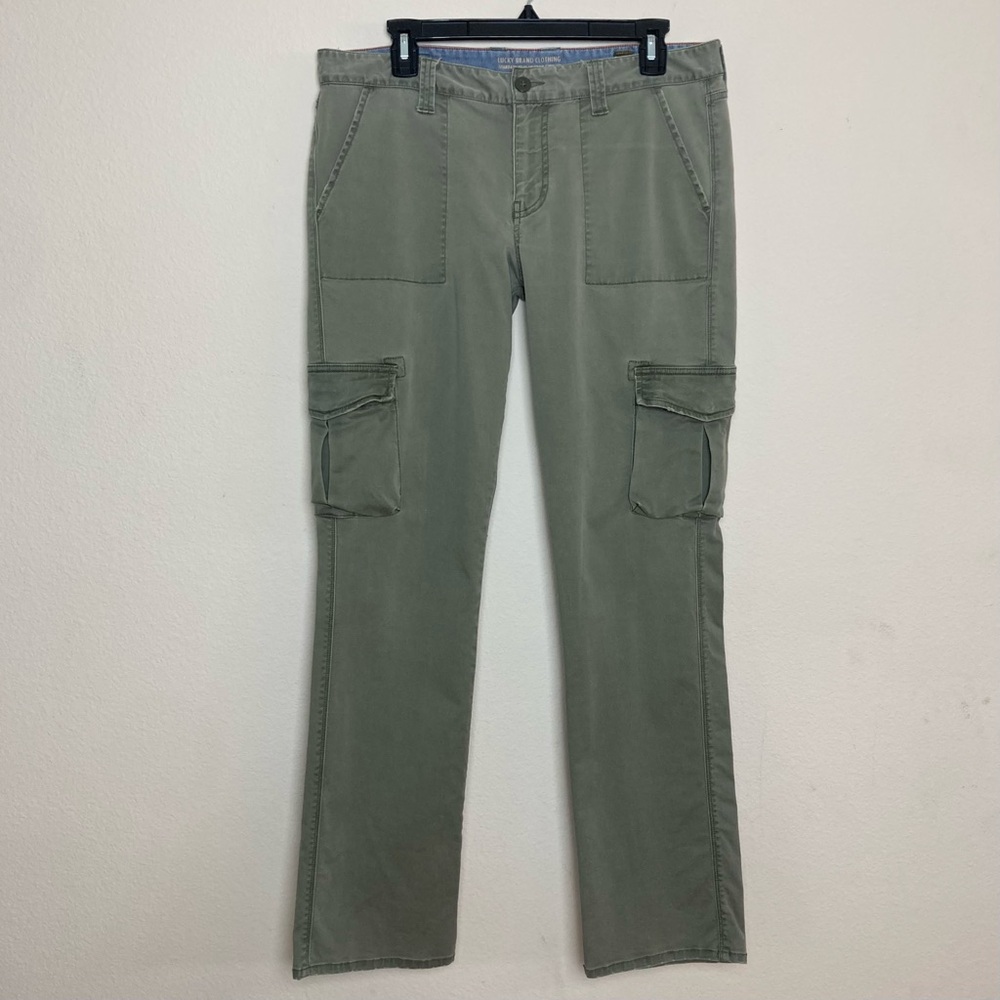 LUCkY YOU! OD Green Lucky Brand Retro Cargo Pants. SZ 10/30Length